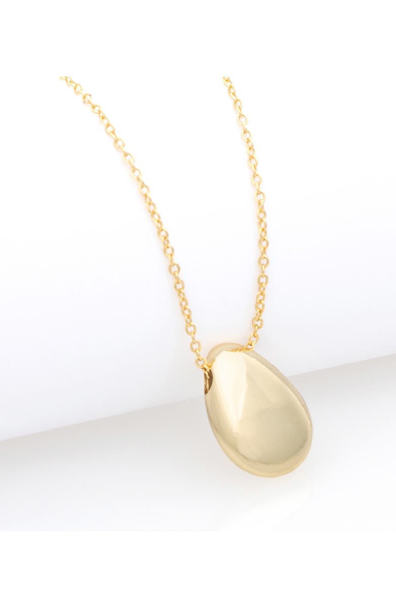 RIVKA FRIEDMAN Polished Teadrop Pendant Necklace, Alternate, color, 18K Gold Clad