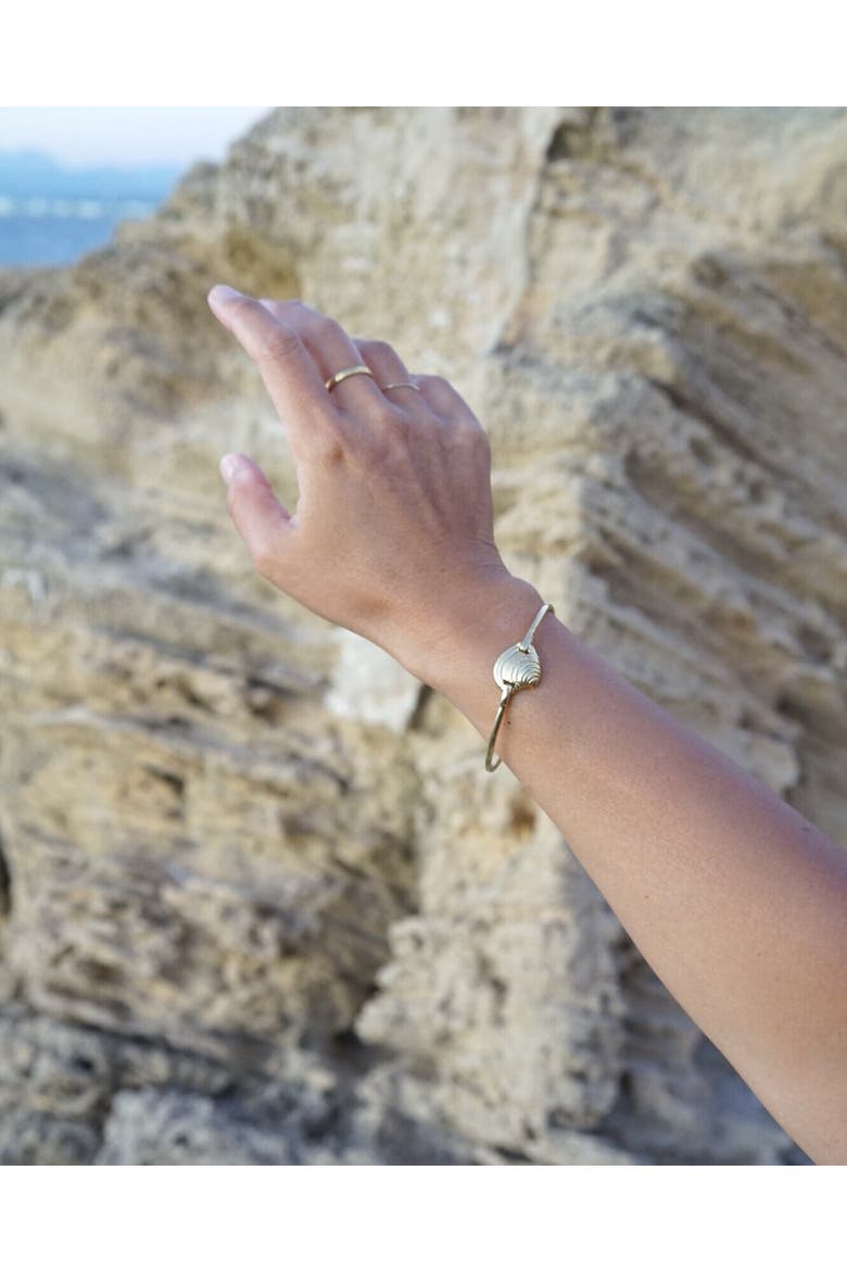 La Plage Cuff, Alternate, color, Brass