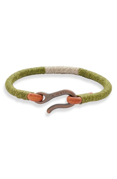 Men's Hand Wrapped Leather Bracelet