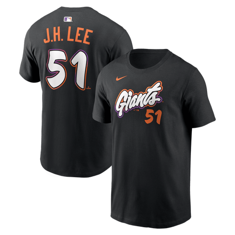 Men's Nike Jung Hoo Lee Black San Francisco Giants City Connect Name & Number T-Shirt