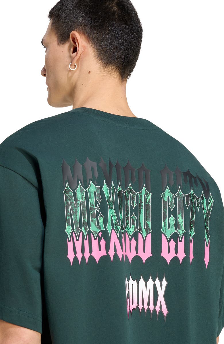 adidas Mexico City Cotton Graphic T-Shirt, Alternate, color, Shadow Green/ Black