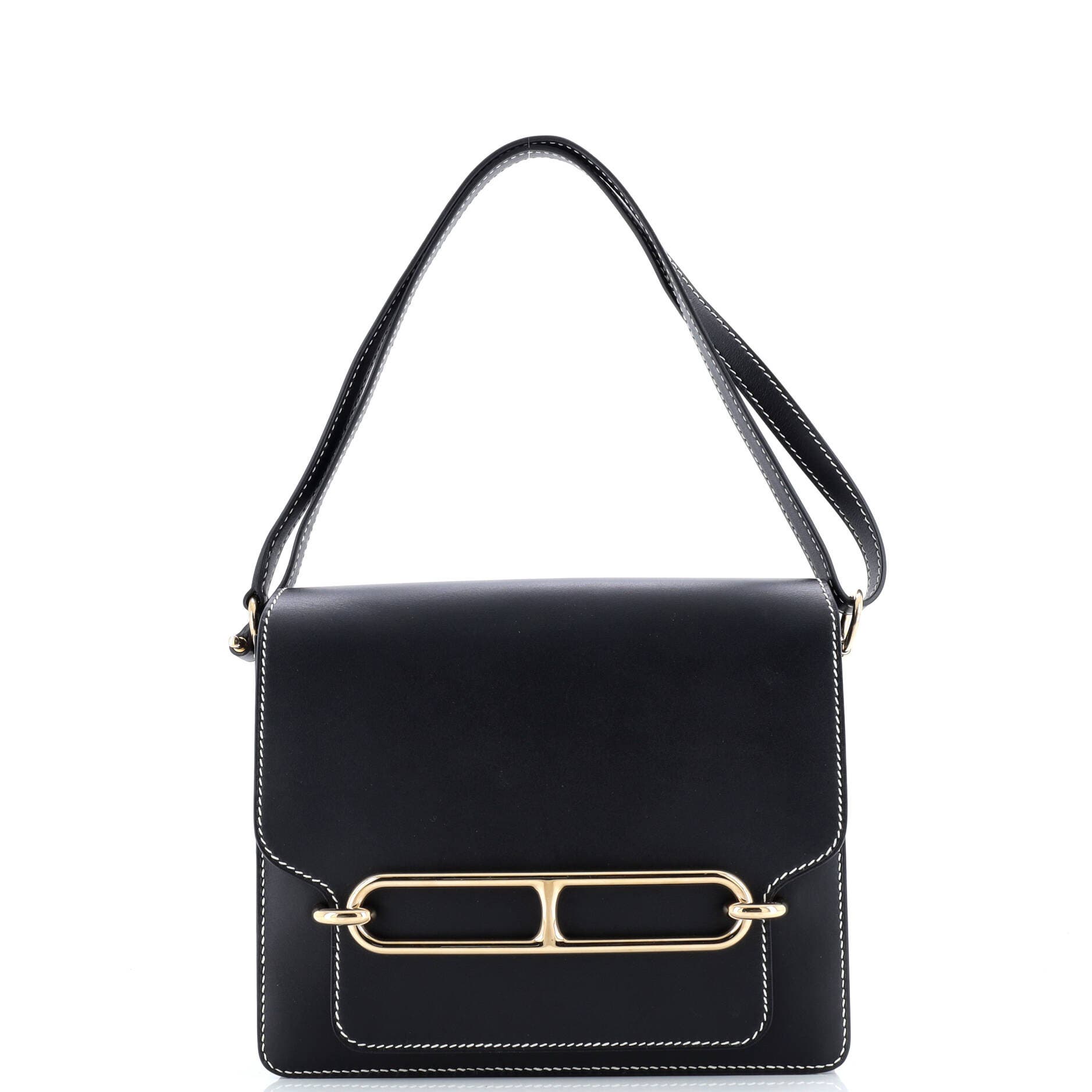 Pre-Owned Hermes Roulis Bag Sombrero 23, Main, color, Noir