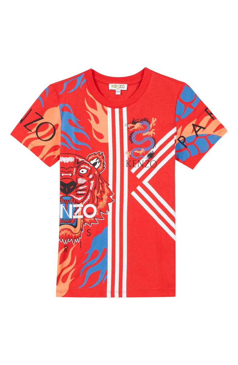 KENZO Multi Iconic Graphic T-Shirt, Main, color, 