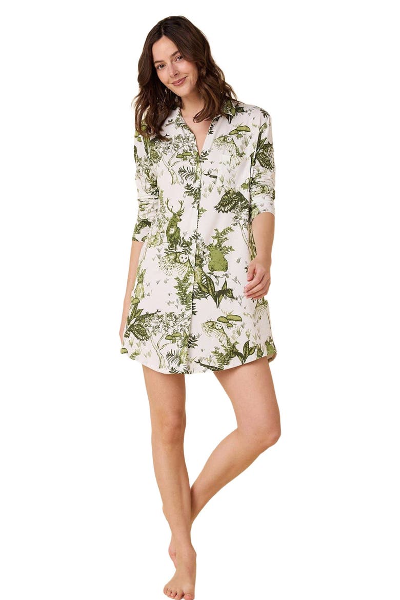 Pima Knit Night Shirt, Main, color, Woodside