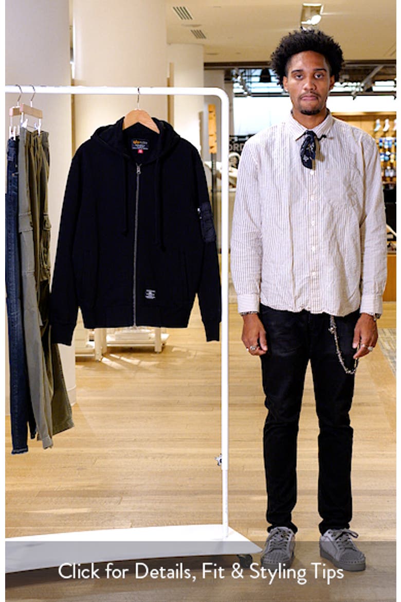 Utility Pocket Cotton Fleece Zip Hoodie video