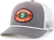 '47 Men's '47 Gray/White San Francisco Giants Tide Sweep Rope Trucker Adjustable Hat