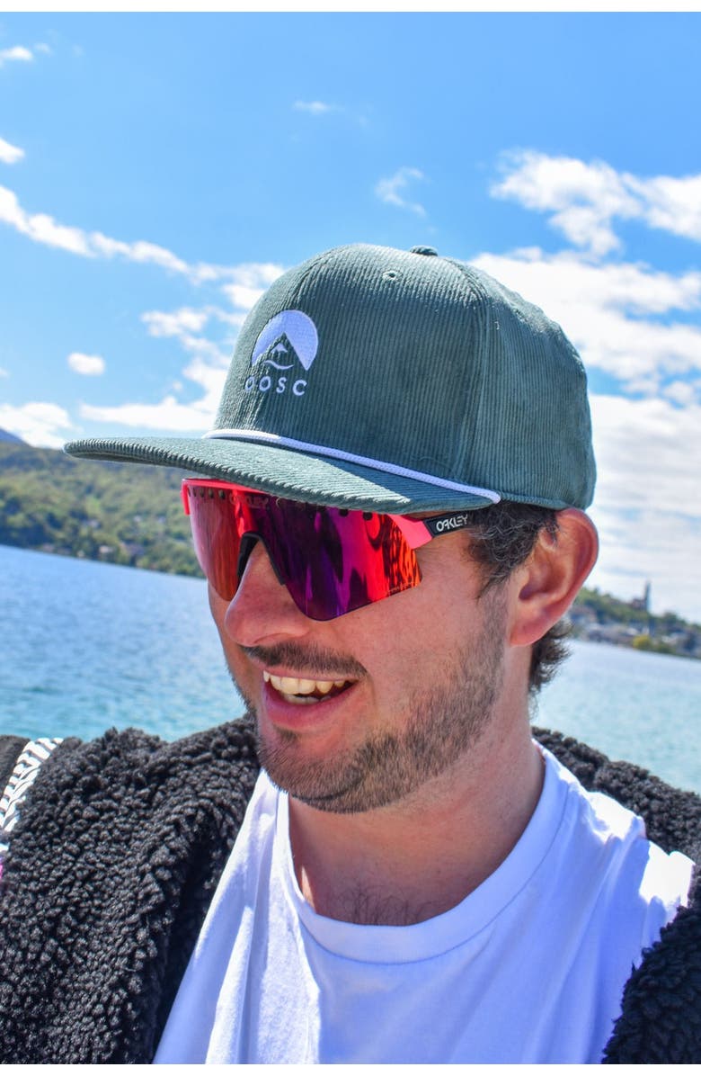 OOSC Classic Corduroy Cap - Forest Green, Alternate, color, Forest Green