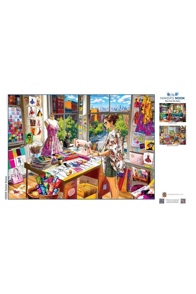 Fashion Dreams 500 Piece Jigsaw Puzzle, Alternate, color, Multicolor