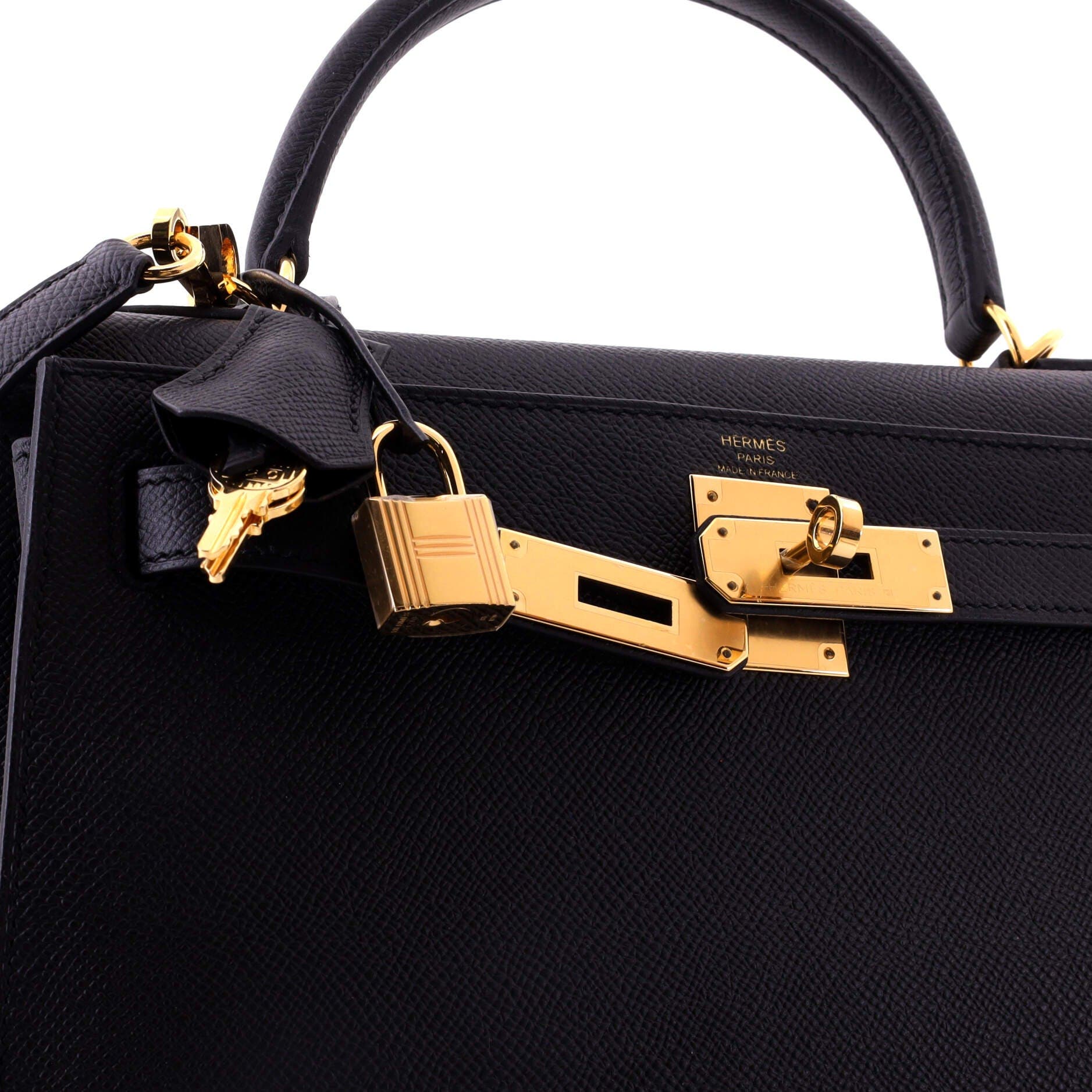 Kelly Handbag Black Epsom with Gold Hardware 28, Alternate, color, Black