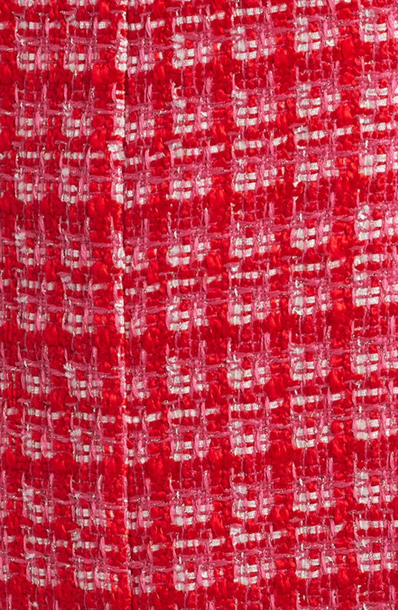 Lilly Pulitzer<sup>®</sup> Enya Bouclé Fit & Flare Dress, Alternate, color, Cranberry Red Fiesta Boucle