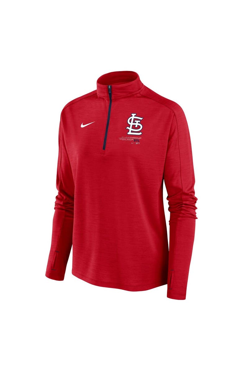 Nike Women's Nike Red St. Louis Cardinals Pacer Quarter-Zip Top, Alternate, color, 
