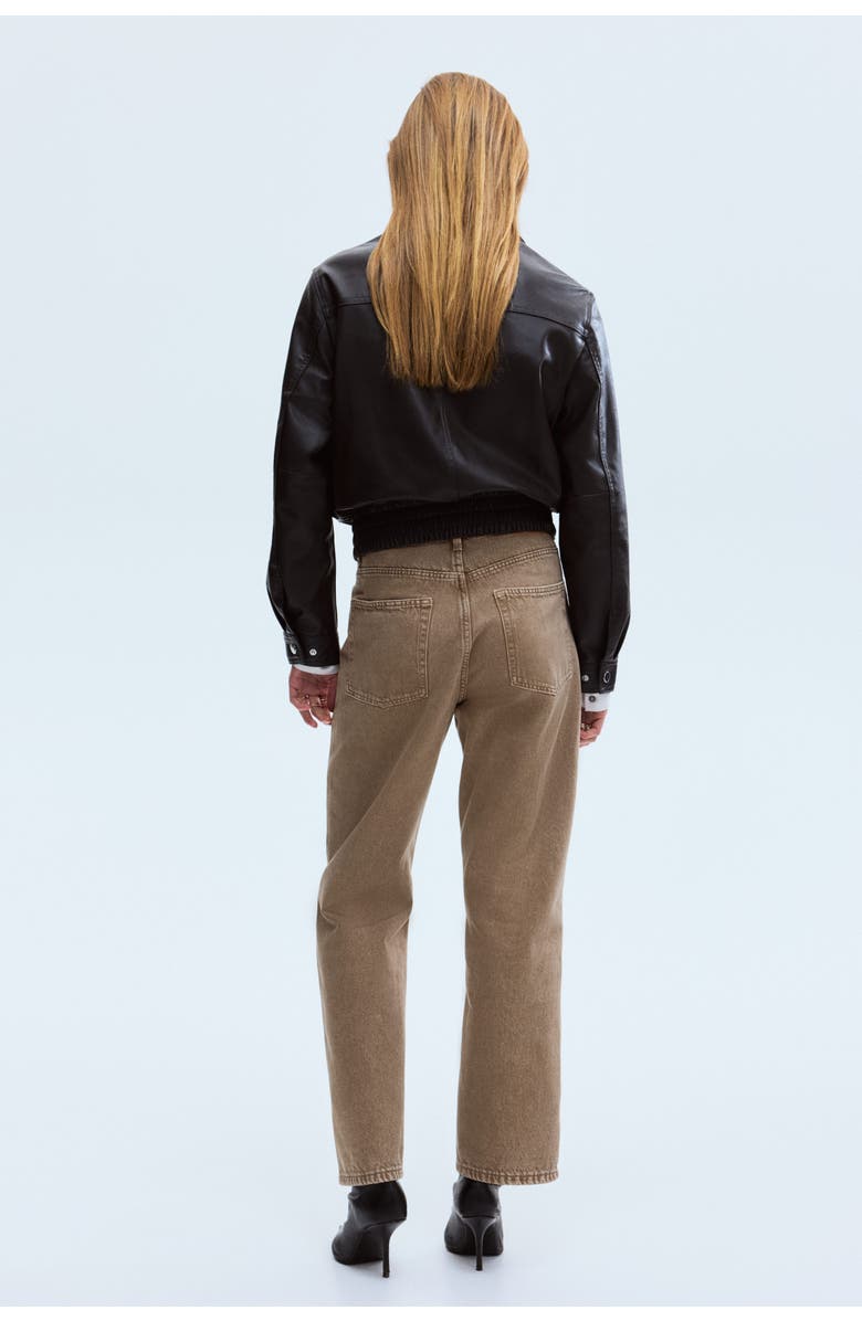 H&M Straight High Waist Ankle Jeans, Alternate, color, 