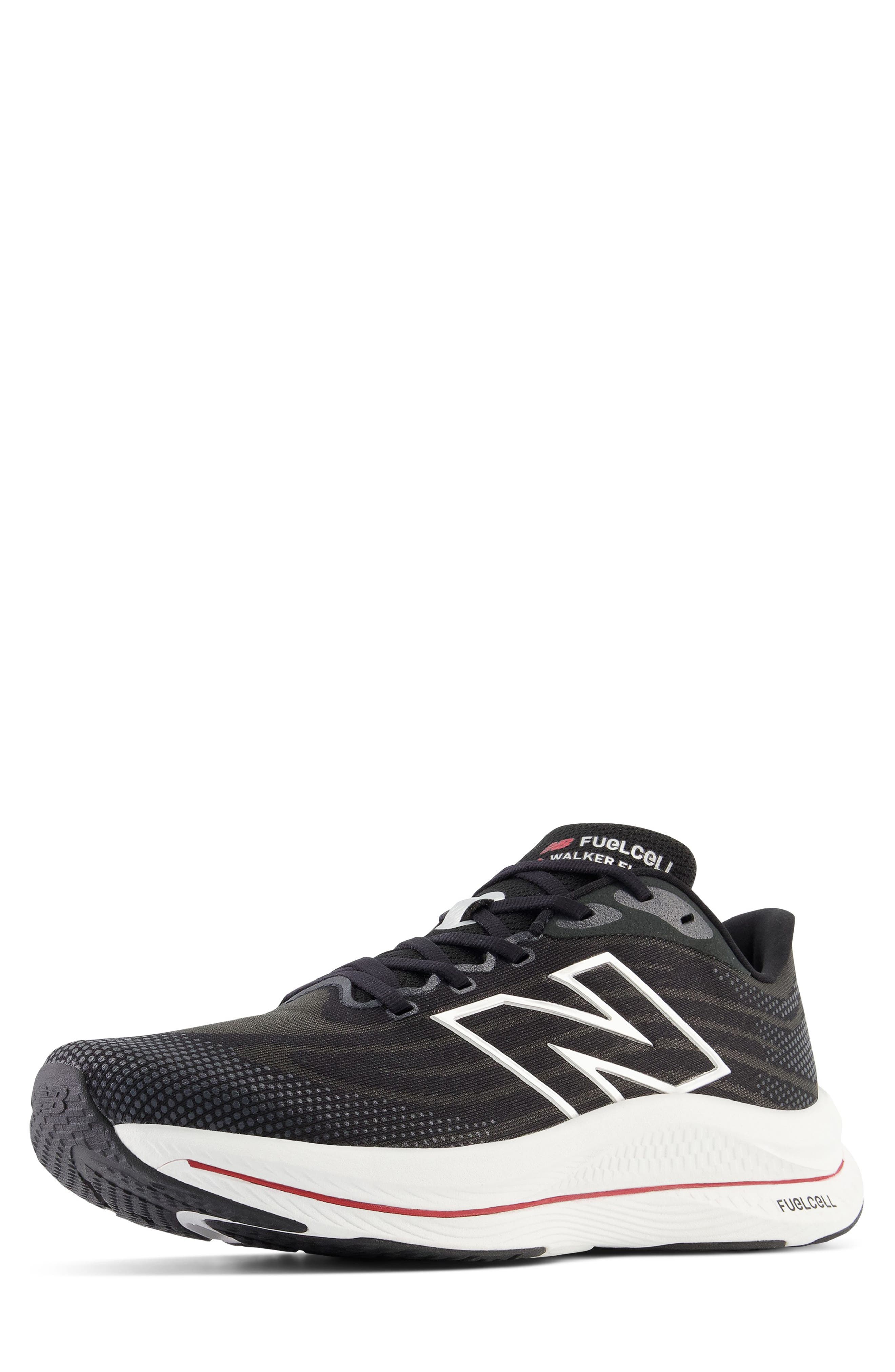 New Balance FuelCell Walker Elite Sneaker, Alternate, color, Black/ Team Red