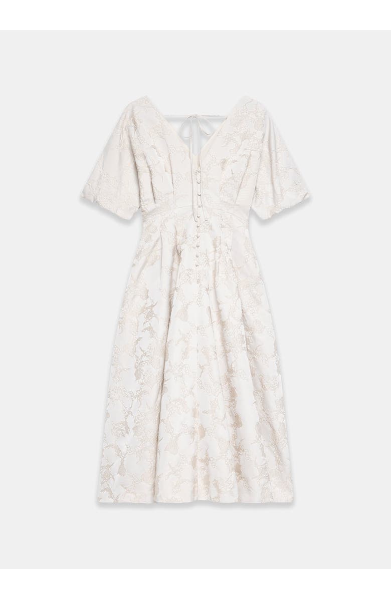 MINT VELVET Jacquard Midi Dress, Alternate, color, Ivory