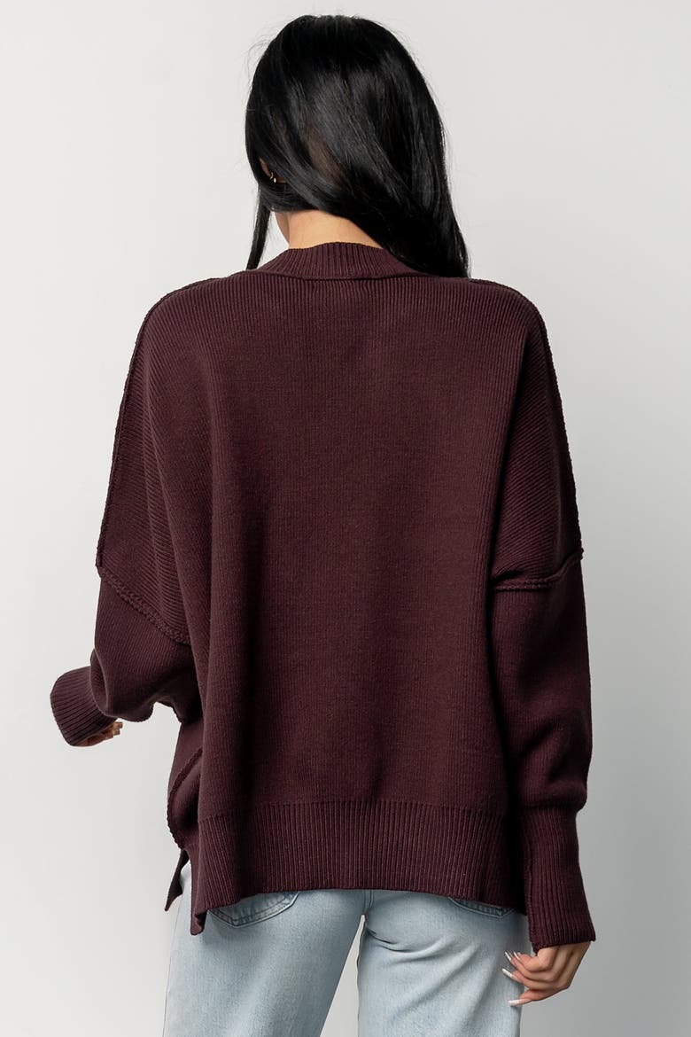 Jeremiah Knit Sweater, Alternate, color, Purple