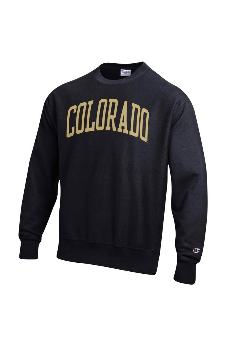 Champion Men's Champion Black Colorado Buffaloes Arch Reverse Weave Pullover Sweatshirt, Alternate, color, 