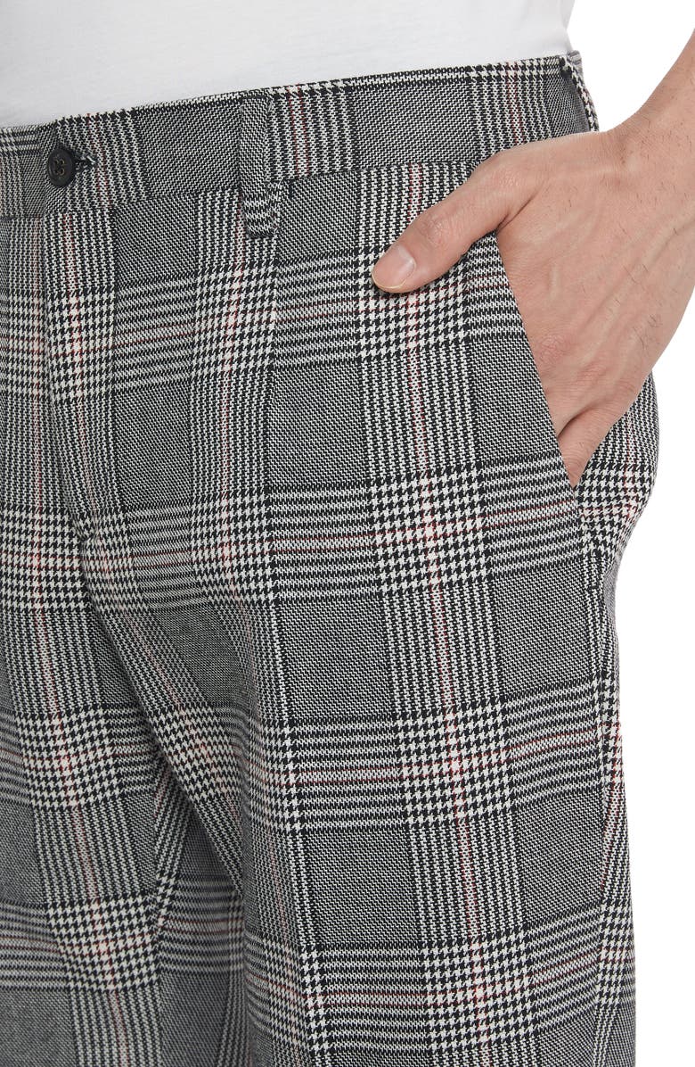Golden Goose Milano Glen Plaid Virgin Wool & Cotton Trousers, Alternate, color, 