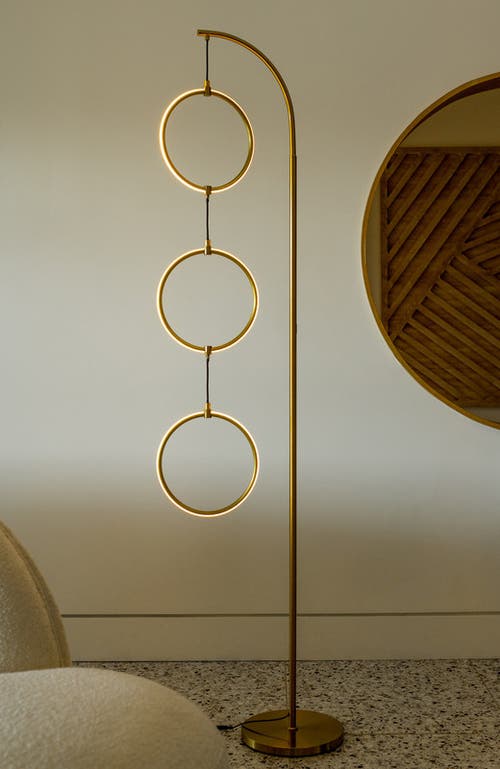 Brightech Nova 74" Novelty Halo Integrated Led Floor Lamp With 3-way Dimming