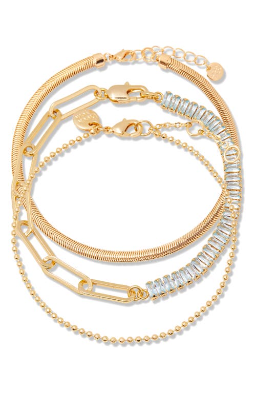 Brook & York Priya Birthstone Tennis Bracelet In Gold March