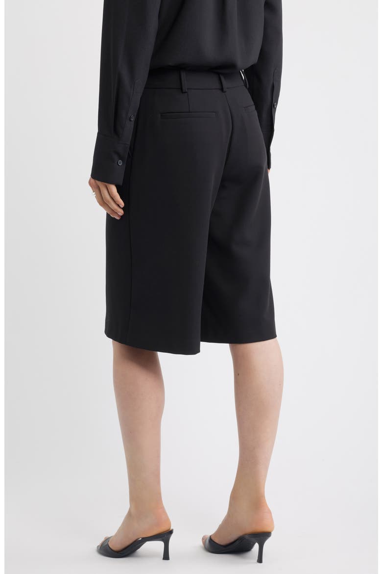 Tailored Bermuda Shorts, Alternate, color, BLACK