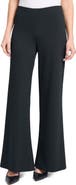 Ming Wang Deco Wide Leg Stretch Crepe Pants