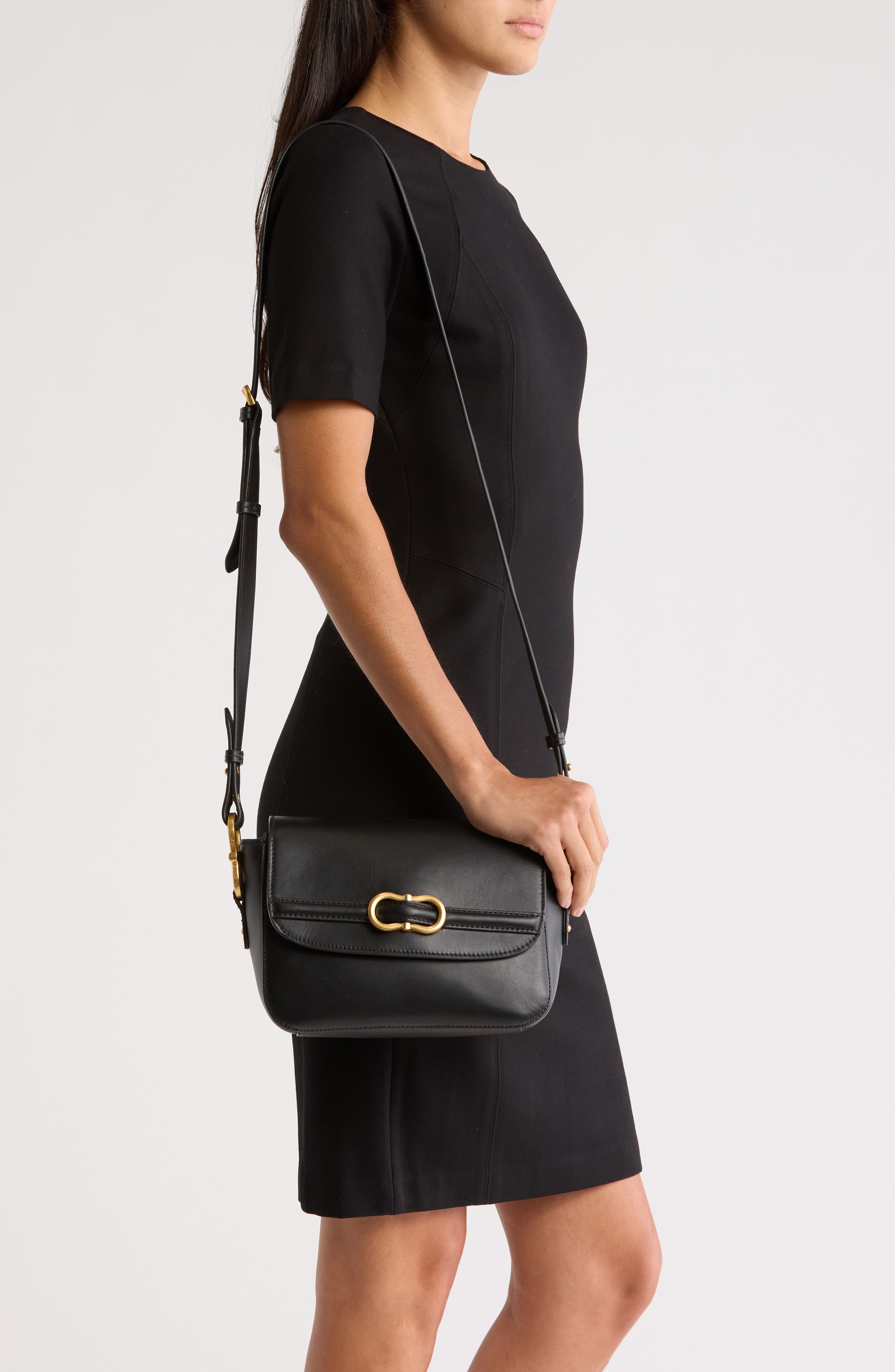 Vince Camuto Letta Leather Crossbody Bag, Alternate, color, 