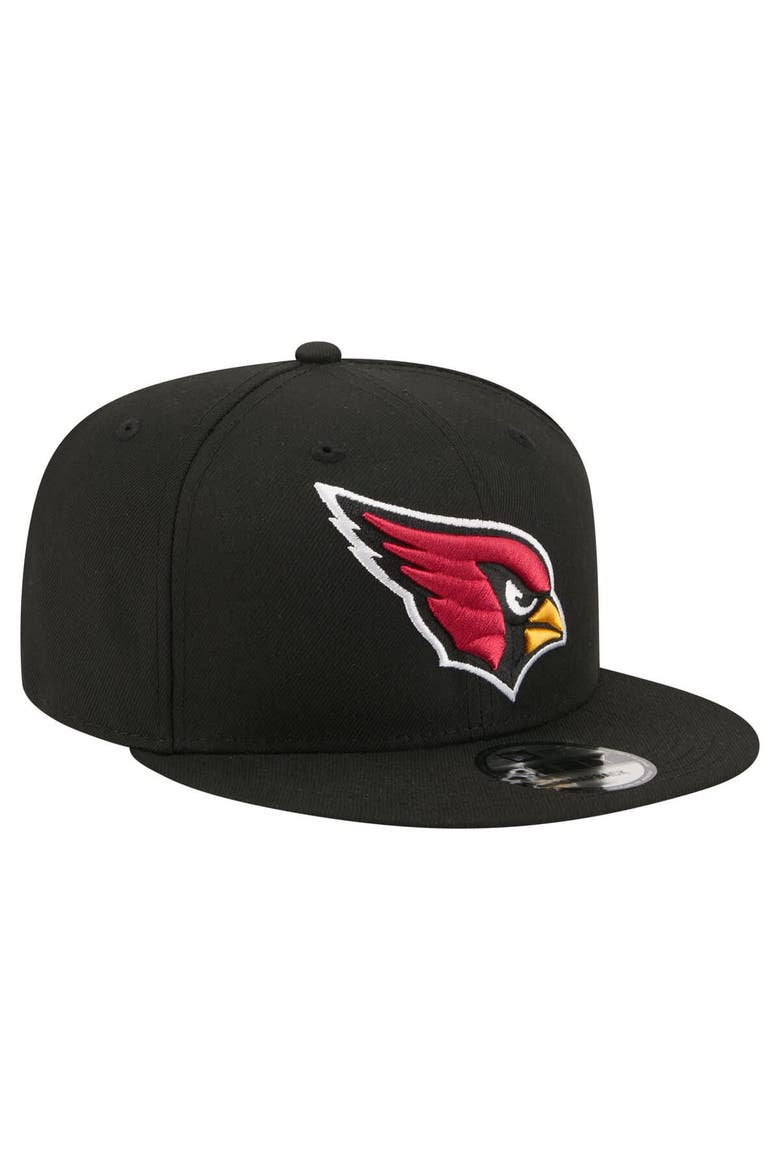 Men's New Era  Black Arizona Cardinals 9FIFTY Snapback Hat, Alternate, color, Black