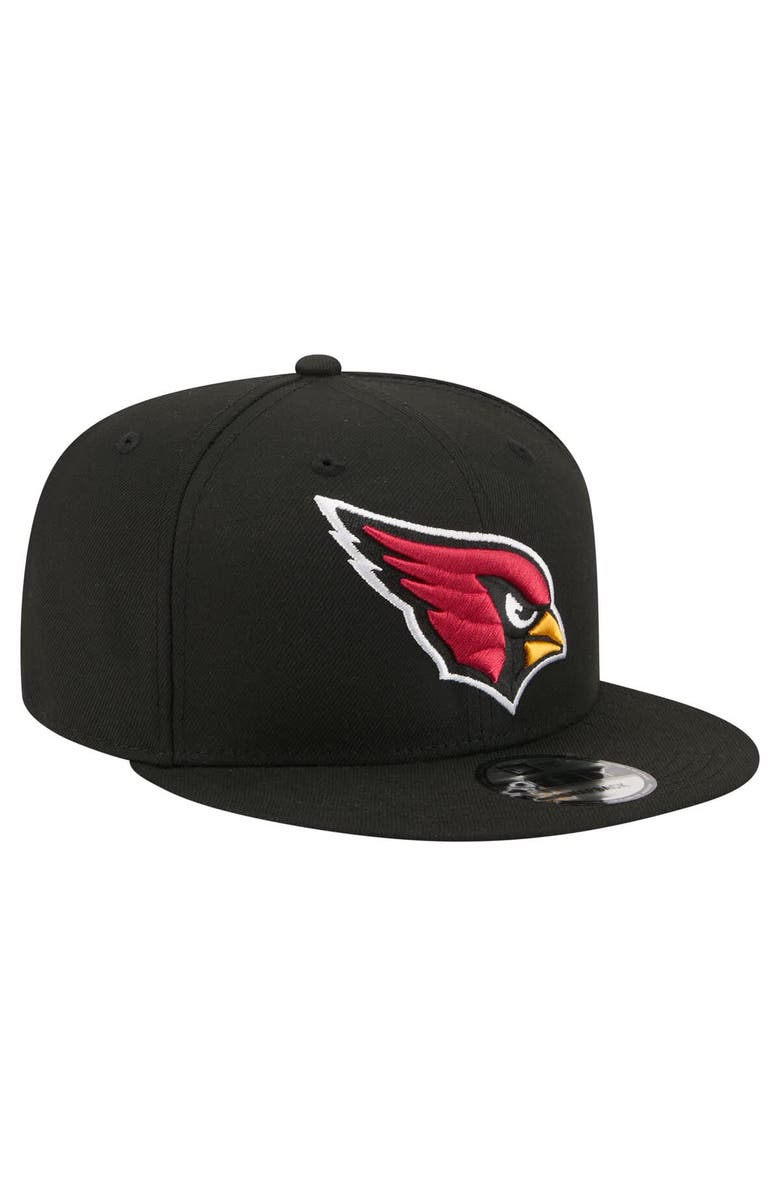 New Era Men's New Era Black Arizona Cardinals 9FIFTY Snapback Hat, Alternate, color, Black