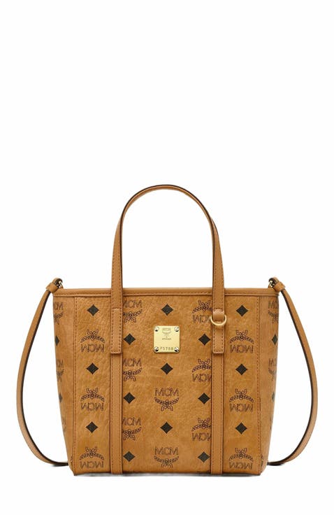 Mini Toni Top-Zip Shopper in Visetos