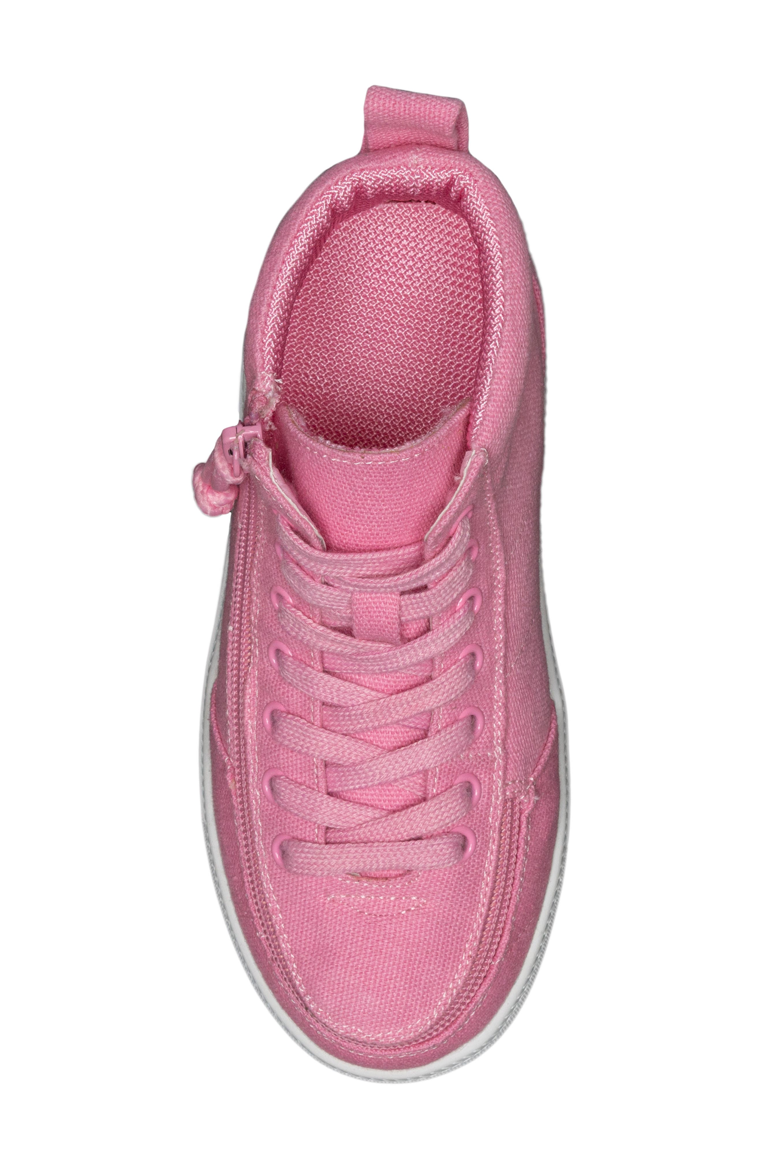 BILLY Footwear Kids' Twill Mid Top Sneaker, Alternate, color, Pink