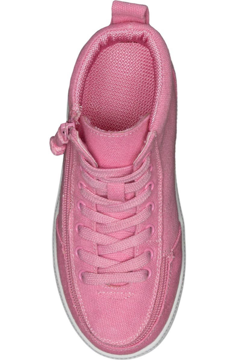 BILLY Footwear Kids' Twill Mid Top Sneaker, Alternate, color, Pink