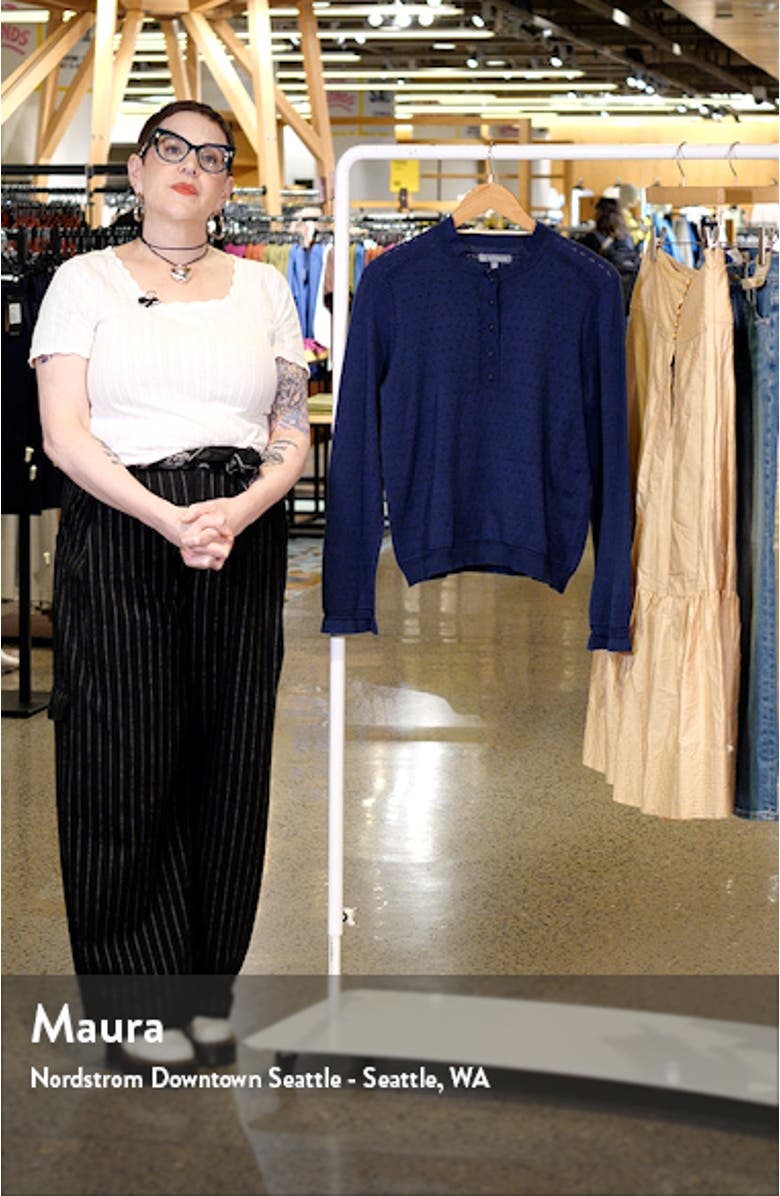 Ruffle Pointelle Sweater, sales video thumbnail