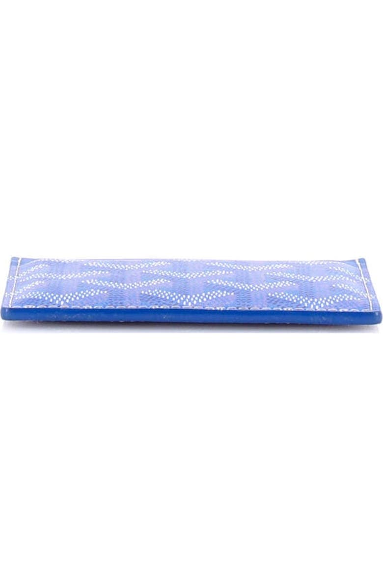 Pre-Owned Goyard Saint Sulpice Card Holder Coated Canvas, Alternate, color, Blue