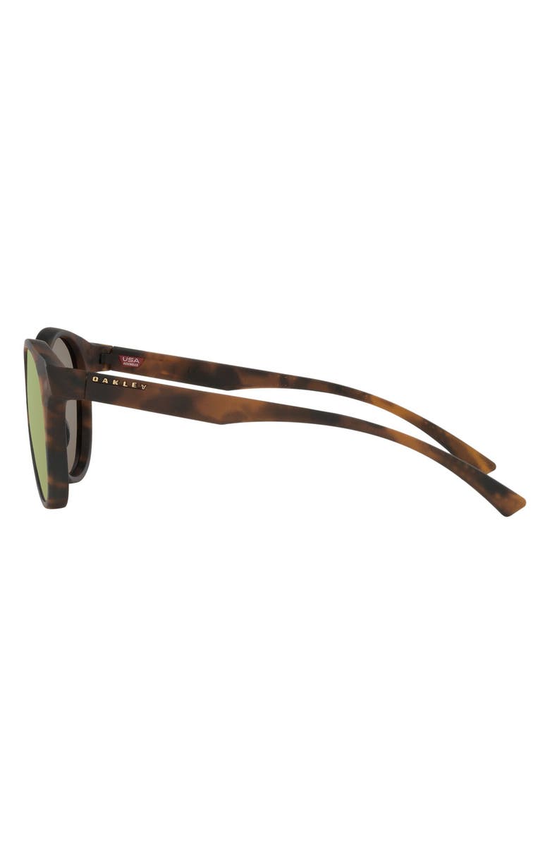 Oakley Spindrift 52mm Prizm<sup>™</sup> Mirrored Round Sunglasses, Alternate, color, Brown Tort
