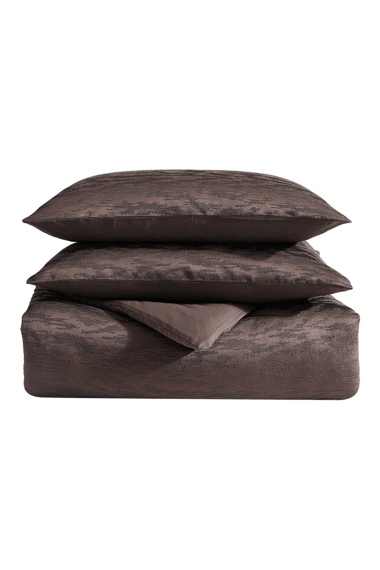 Illusion 3-Piece Comforter & Shams Set, Main, color, BITTERSWEET BROWN