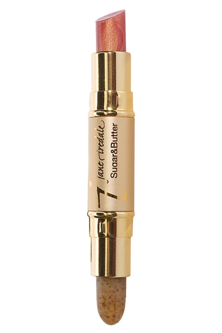 Sugar & Butter Lip Exfoliator & Plumper, Main, color, NO COLOR