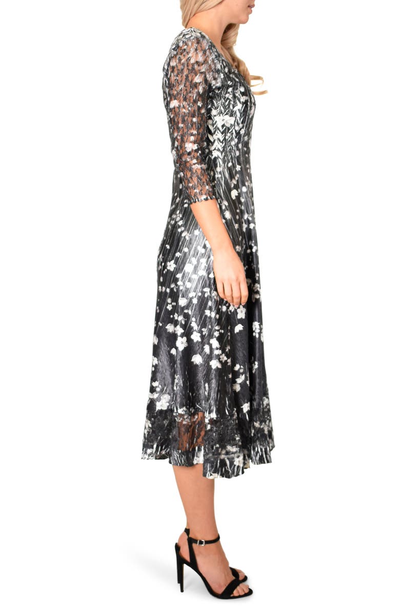 Komarov Charmeuse A-Line Dress, Alternate, color, 