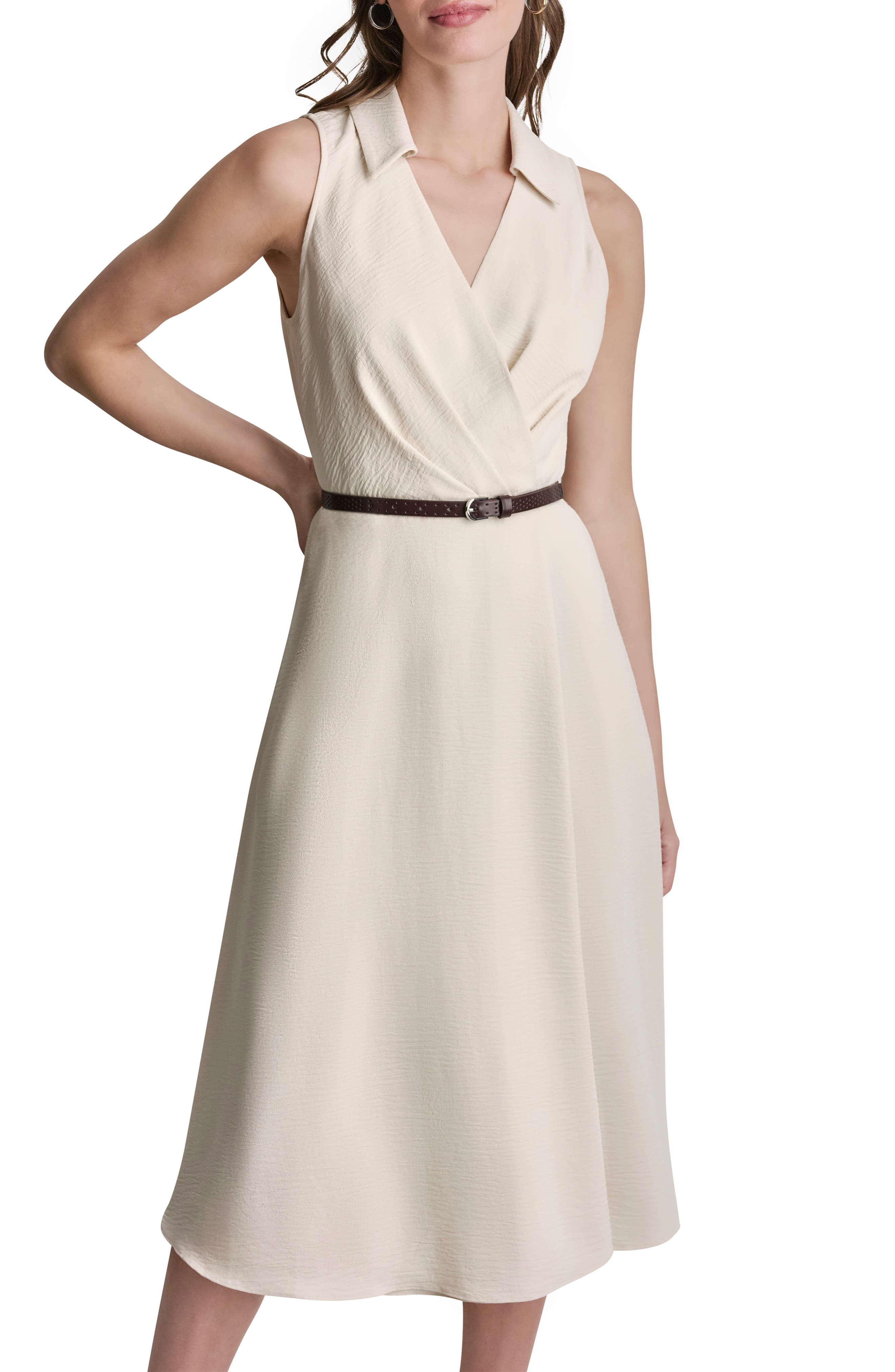 DKNY Sleeveless Shirtdress (Women) | Nordstromrack