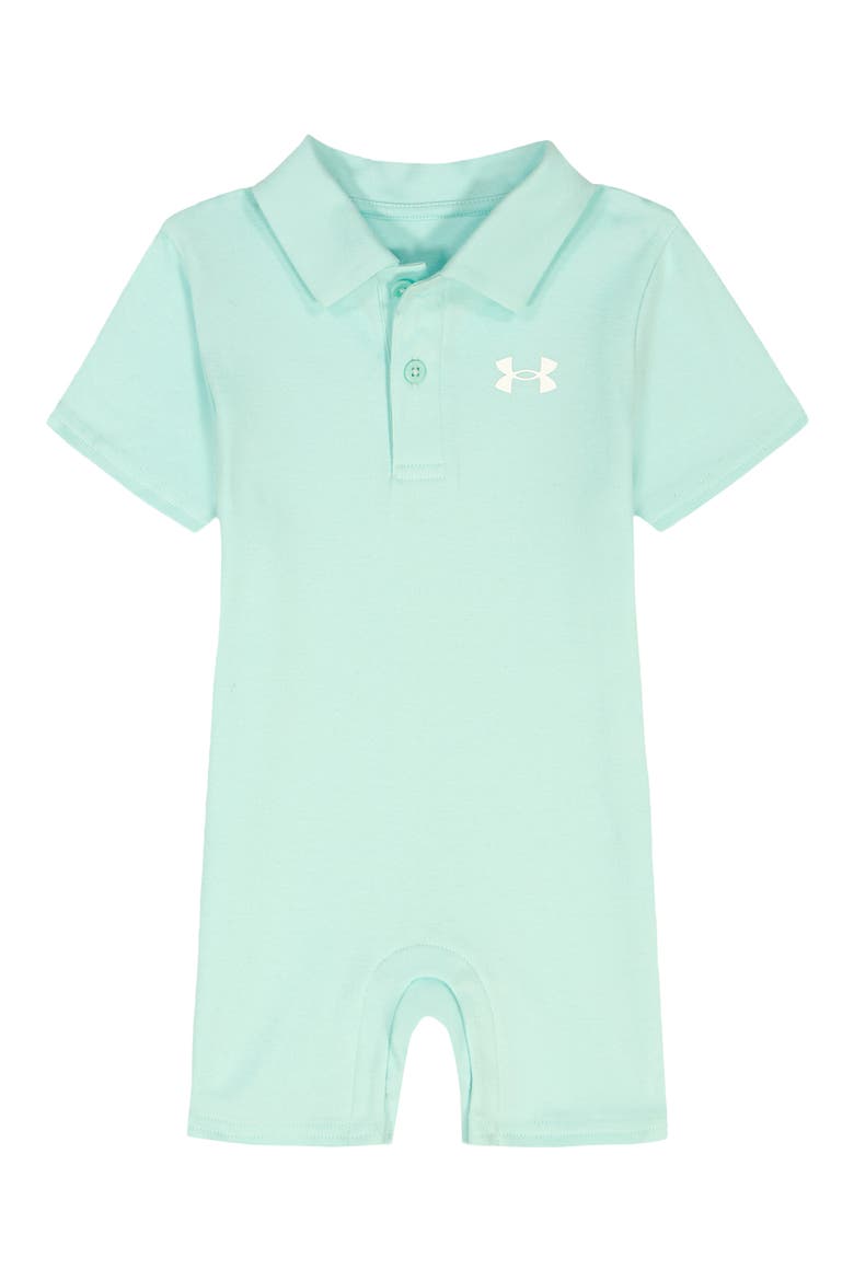 UA Solid Polo Romper, Main, color, REFRESH MINT