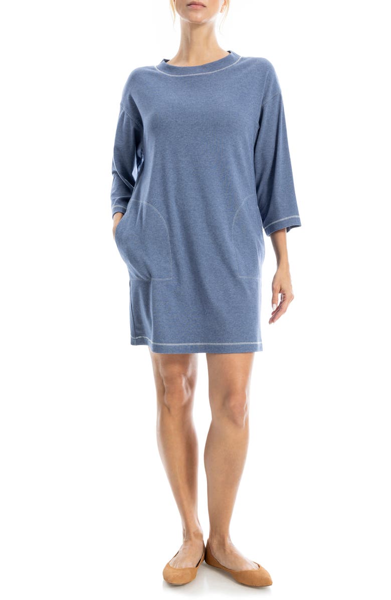 MAX STUDIO Sheath Dress, Main, color, Heather Denim