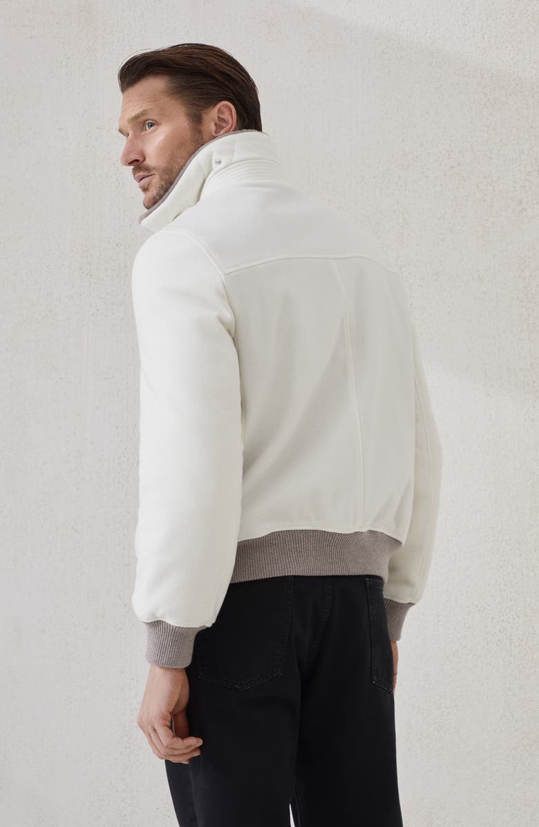 Brunello Cucinelli Aviator jacket, Alternate, color, Panama