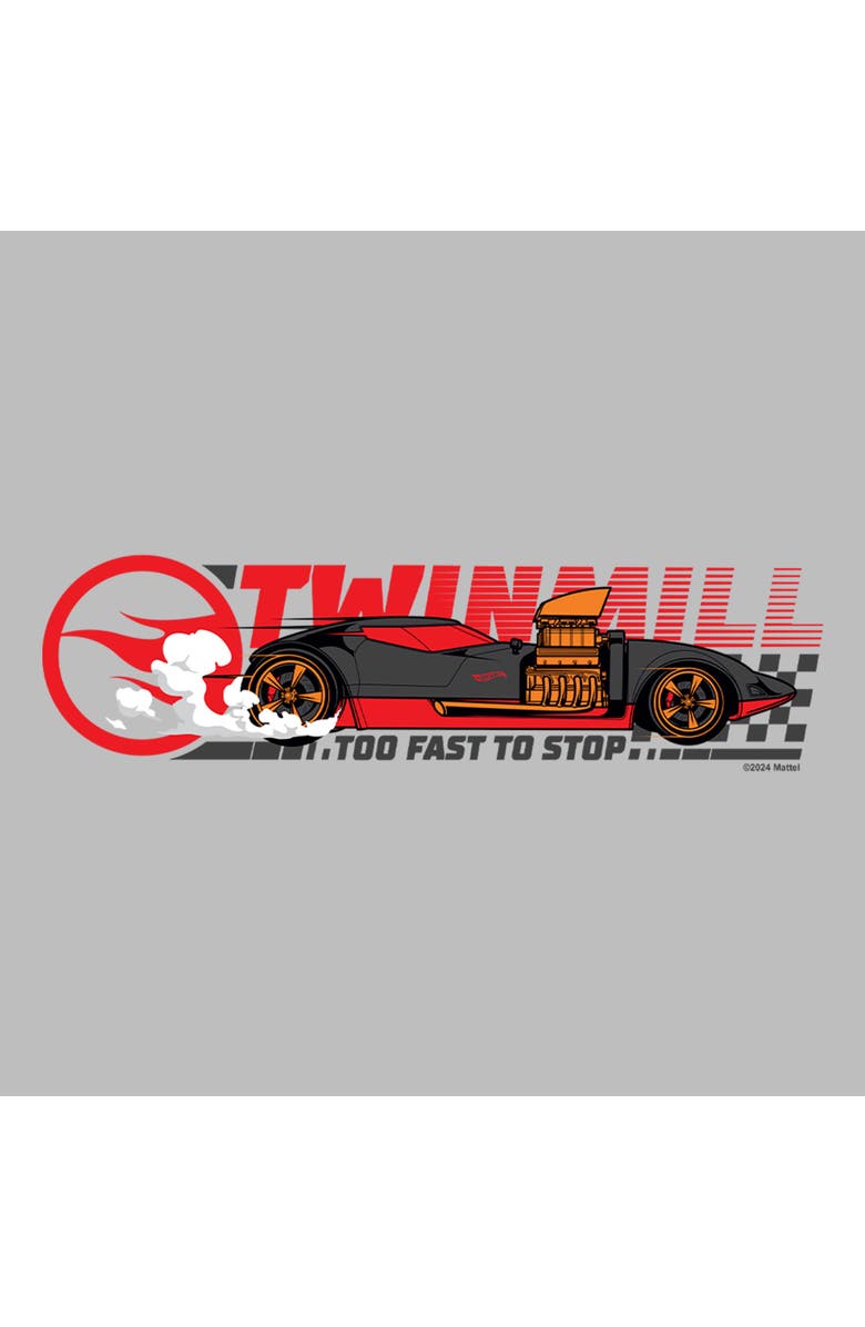 Hot Wheels Men's Hot Wheels Twin Mill Too Fast to Stop Graphic T-Shirt, Alternate, color, Ice Grey