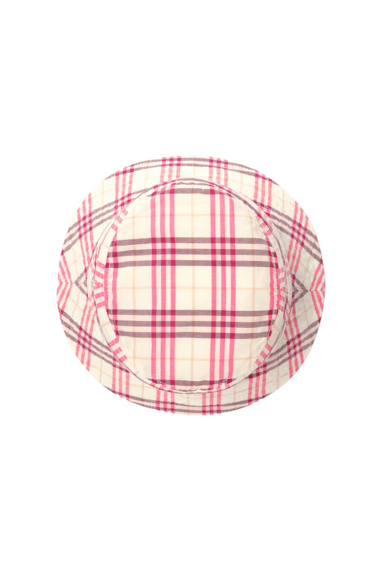 Check Cotton Bucket Hat, Alternate, color, Aubergine purple