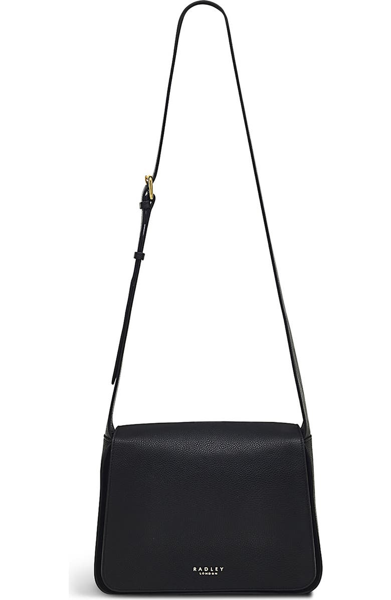 Radley Westwell Lane Medium Flapover Crossbody Bag, Main, color, Black