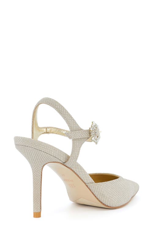 Dune London Channel Ankle Strap Pointed Toe Pump