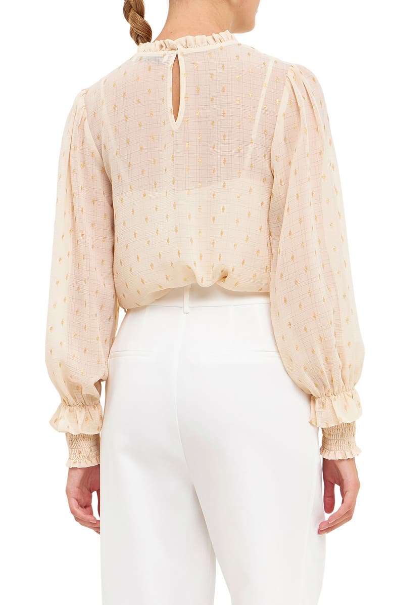 Endless Rose Gold Dot Print Top, Alternate, color, 