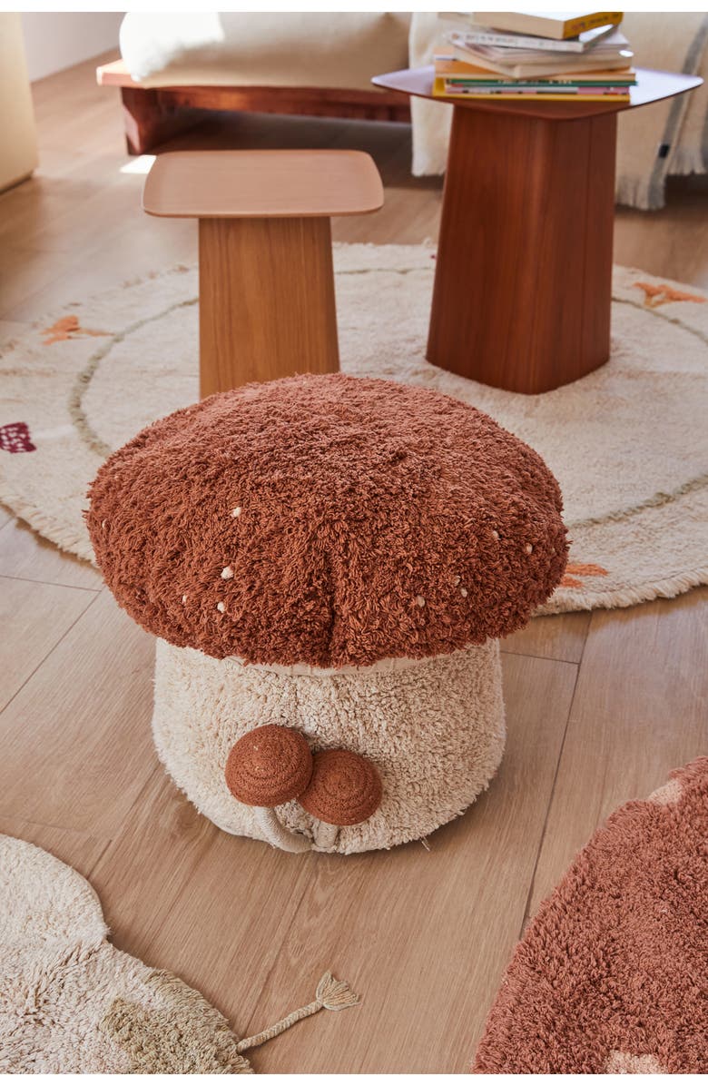 Lorena Canals Boletus Pouf, Alternate, color, Toffee Natural