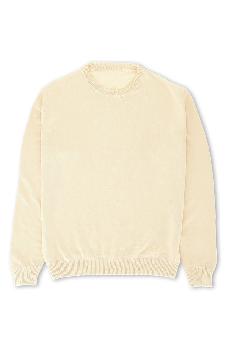 Rover Cotton Crewneck Sweater, Main, color, NATURAL