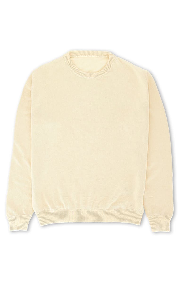 Fortela Rover Cotton Crewneck Sweater, Main, color, Natural