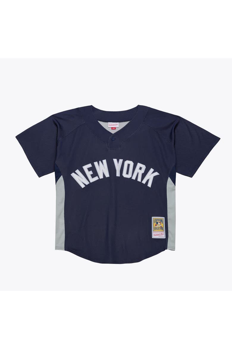 Men's Mitchell & Ness CC Sabathia Navy New York Yankees 2009 Authentic Batting Practice Jersey, Main, color, Navy